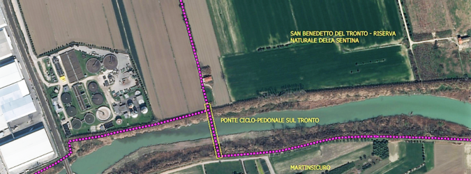 ponte ciclopedonale sul tronto