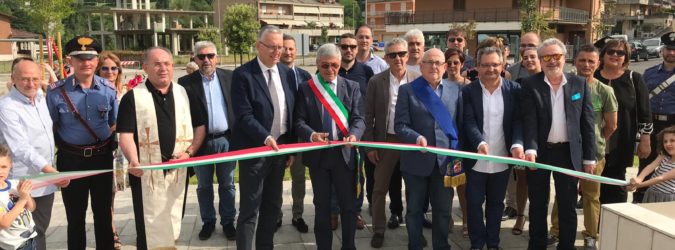 comunanza inaugurazione piazza delle terme romane