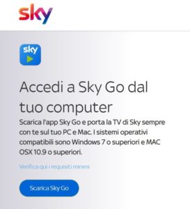 SkyGo come funziona