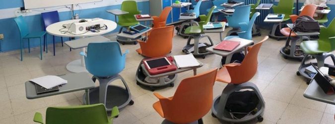 scuola marche banchi monoposto