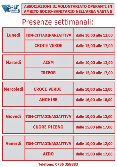 area V5 punto incontro