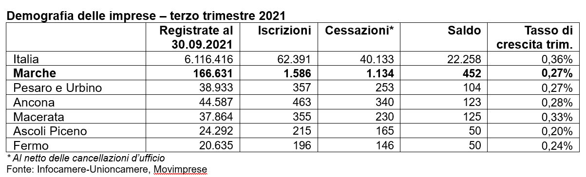 marche demografia imprese