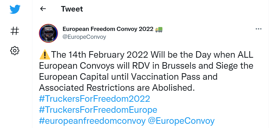 European Freedom Convoy 2022