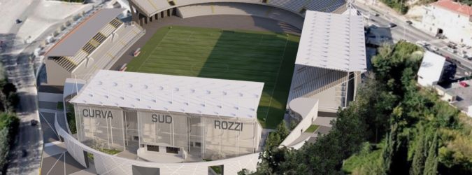ascoli piceno render curva sud