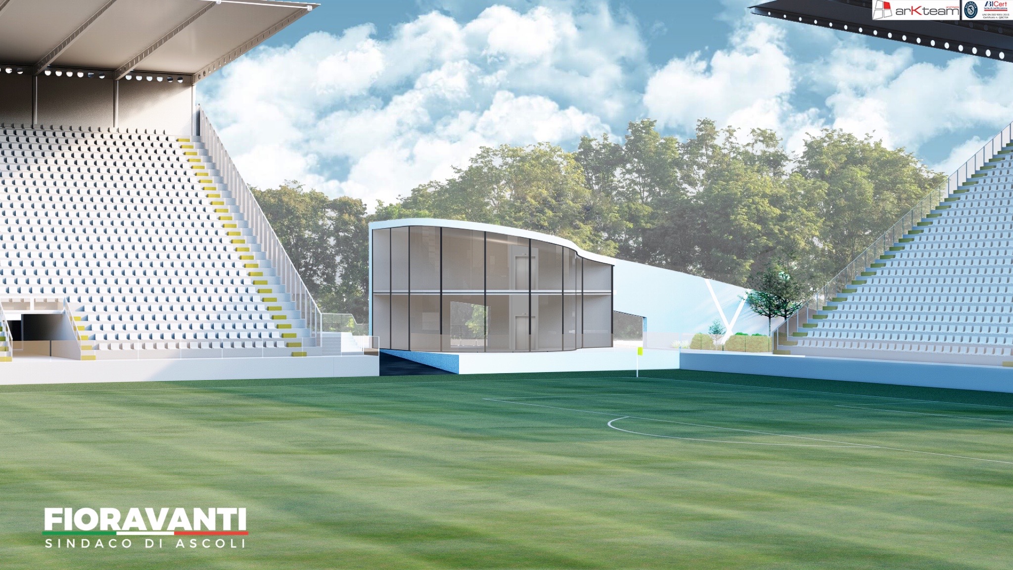 ascoli piceno render curva sud