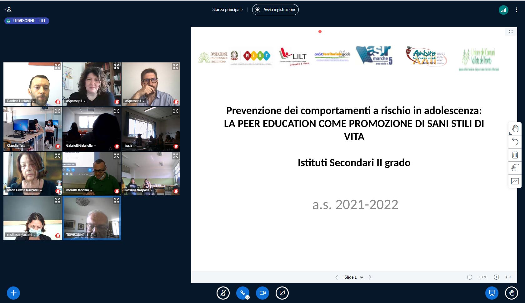 adolescenza peer education