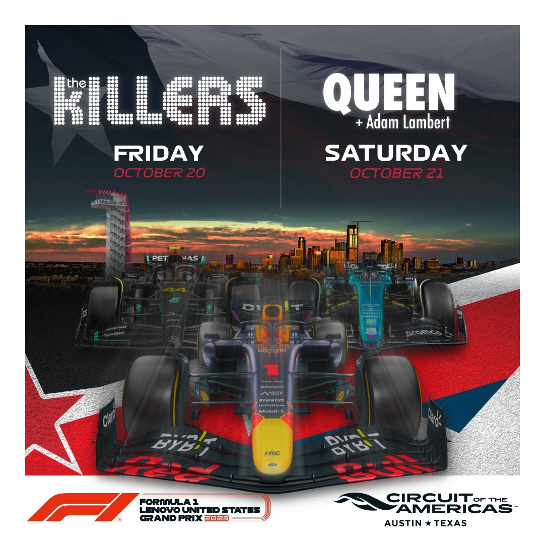 Queen, announced live at US F1 Post • Front Page Online