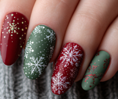 Idee unghie natalizie