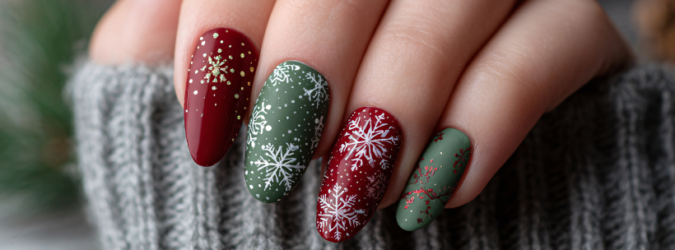 Idee unghie natalizie
