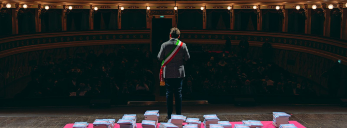 Cerimonia di consegna della Costituzione