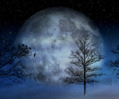 luna piena della neve