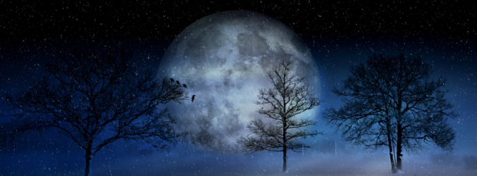 luna piena della neve