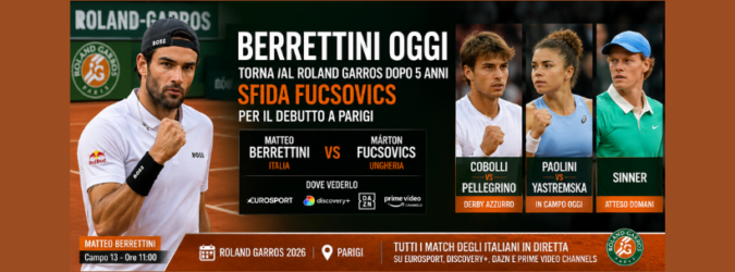 berrettini oggi