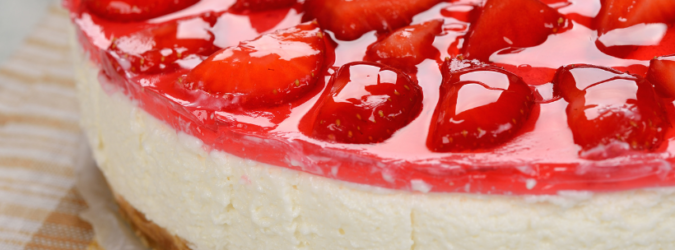 cheesecake alle fragole senza forno