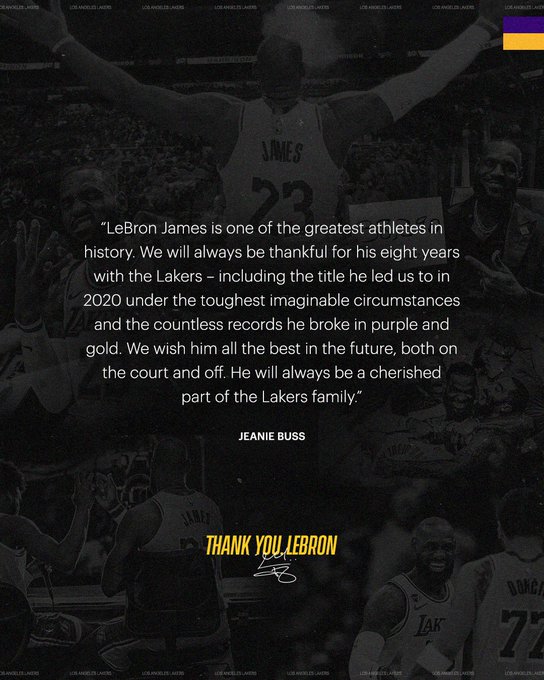 LeBron James lascia i Los Angeles Lakers