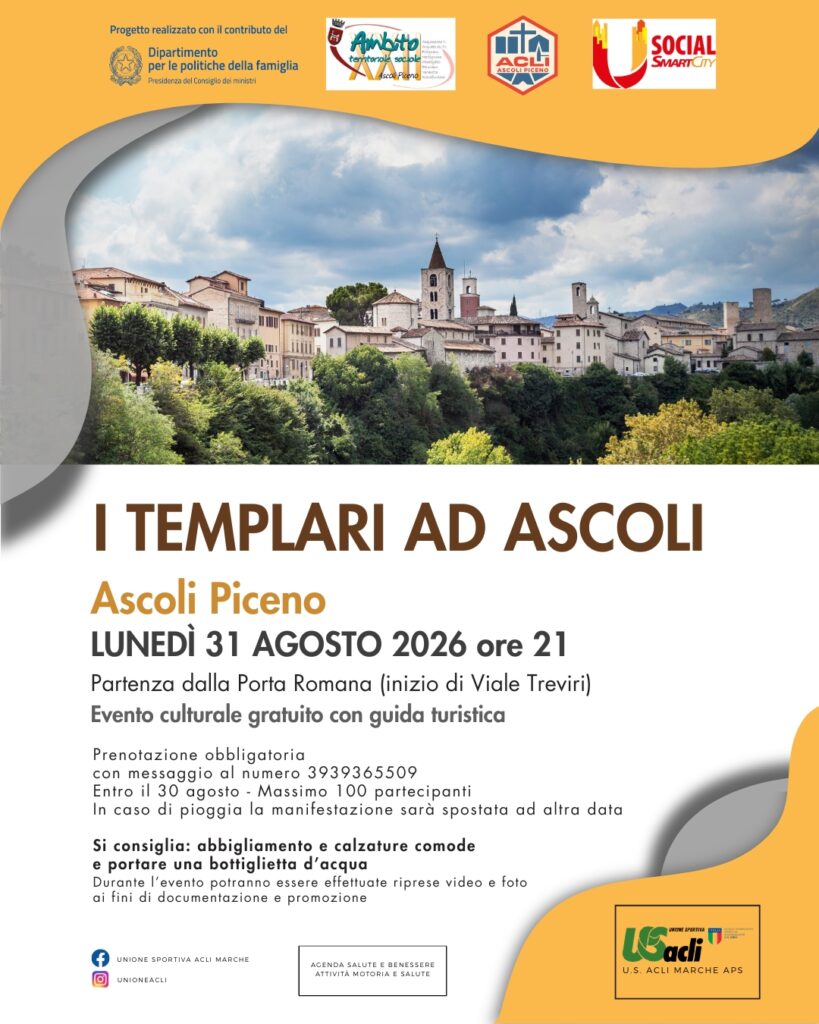 Eventi, “I Templari ad Ascoli”, percorso serale gratuito tra storia e misteri della città