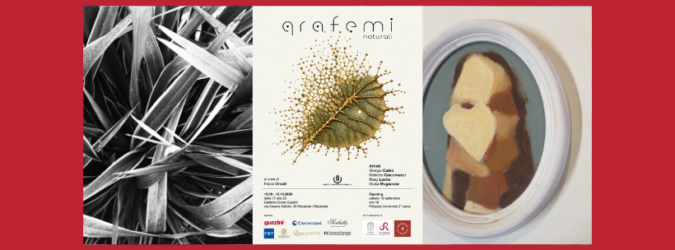 Grafemi Naturali Recanati, mostra Galleria Guzzini, arte contemporanea Marche, fotografia e pittura, mostra Cutini Giacomucci Losito Mugianesi