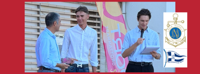 Federico Emiliani velista, Festa dello Sport Grottammare, Grottammare Sport Week, Lega Navale San Benedetto, campione italiano RS Feva, vittoria Giraglia, vela giovanile Marche