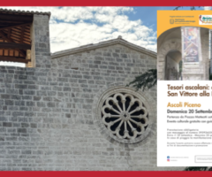 Tesori ascolani, visita gratuita Ascoli Piceno, chiesa di San Vittore, Pinacoteca Civica Ascoli, eventi 20 settembre, prenotazione visita guidata