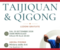 corso taijiquan Ascoli, qigong Ascoli Piceno, corso gratuito anziani, Raffaele Tassone, attività motoria Ascoli, Miniera delle Arti Ascoli