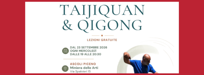 corso taijiquan Ascoli, qigong Ascoli Piceno, corso gratuito anziani, Raffaele Tassone, attività motoria Ascoli, Miniera delle Arti Ascoli