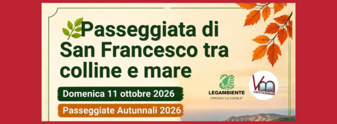 Legambiente, lu cucale, passeggiate, Piceno, Grottammare, Ripatransone, Cupra Marittima, Acquaviva Picena, escursioni, autunno 2026