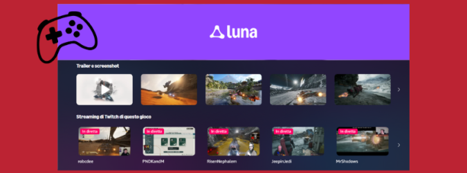 Amazon Luna, Prime Video, Amazon Prime, Fire TV, cloud gaming, GameNight, videogiochi, giochi in streaming, Hogwarts Legacy, Sonic X Shadow Generations